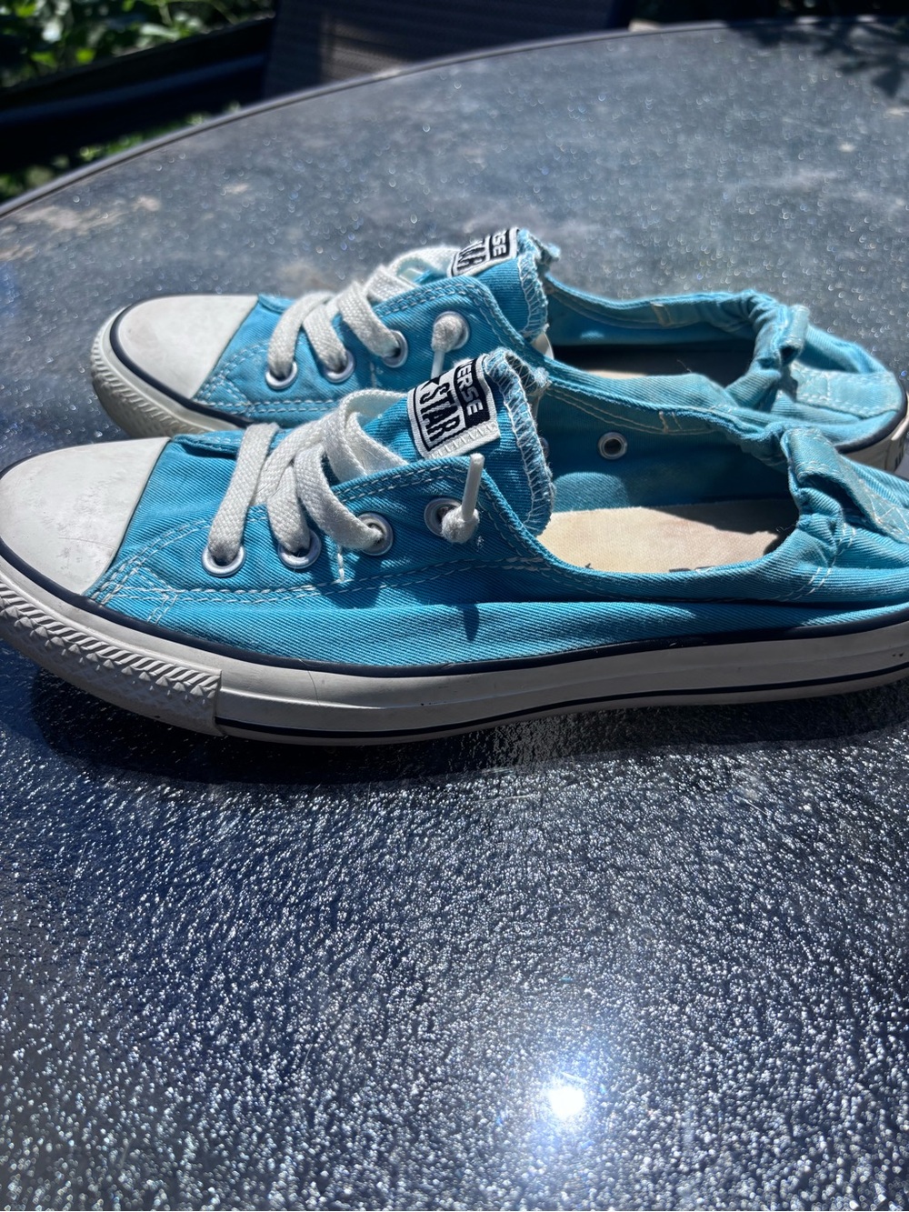 Converse shoreline slip on Low-Top Sneakers in Teal Blue - Picture 2 of 5